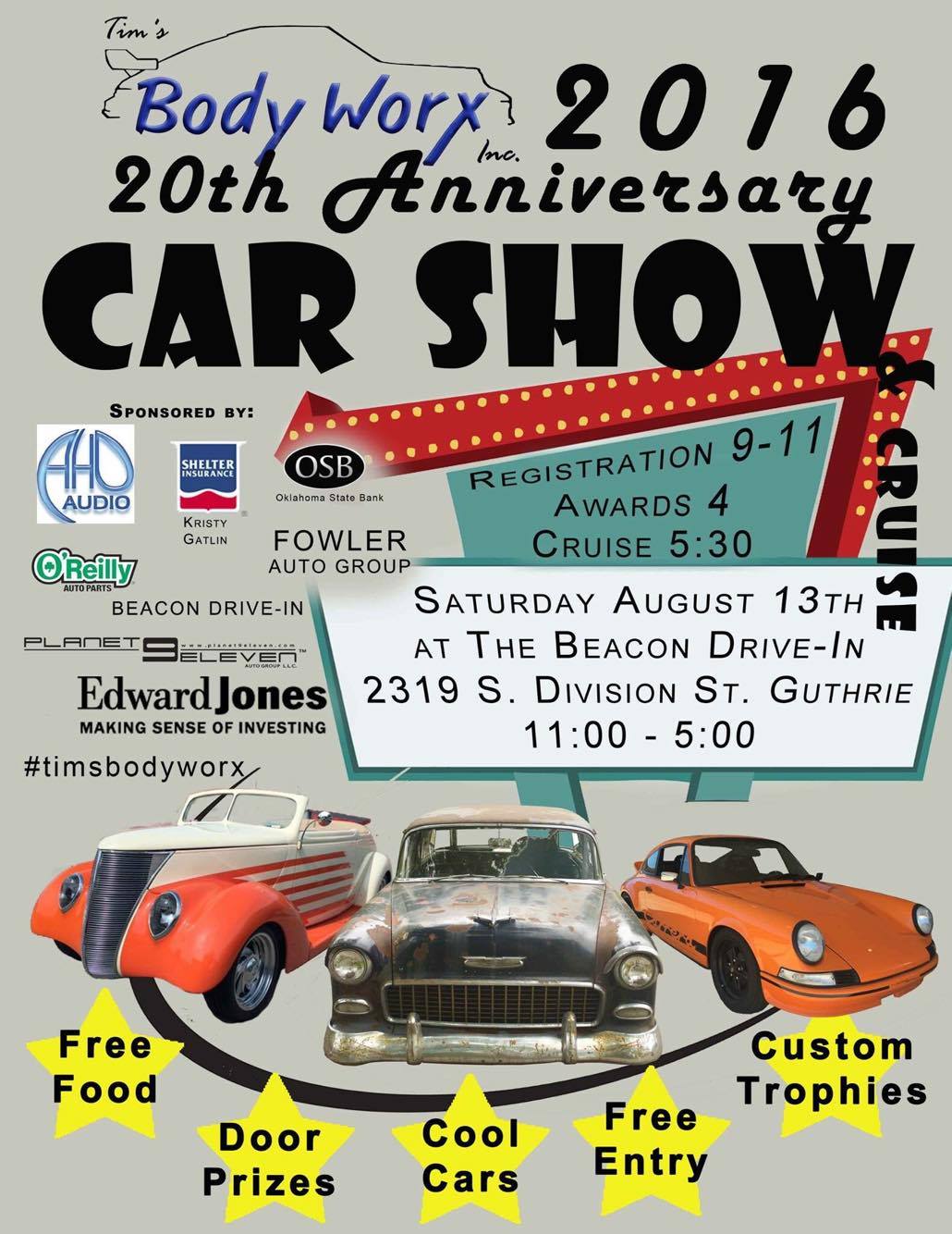 Car show to celebrate 20 years on Aug. 13 Guthrie News Page