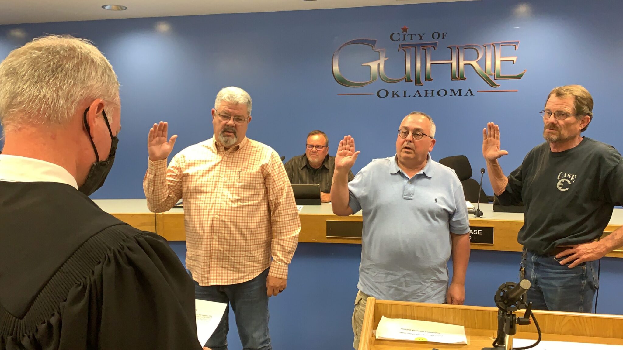 Watch: New city council members sworn into office – Guthrie News Page