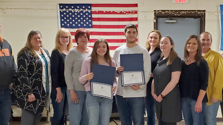 VFW Auxiliary Awards First Two Students Of The Month – Guthrie News Page