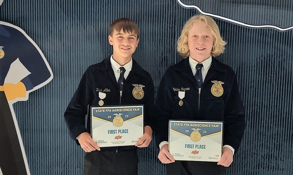 Holden Ingram, Zachary Allen team up for another FFA state championship