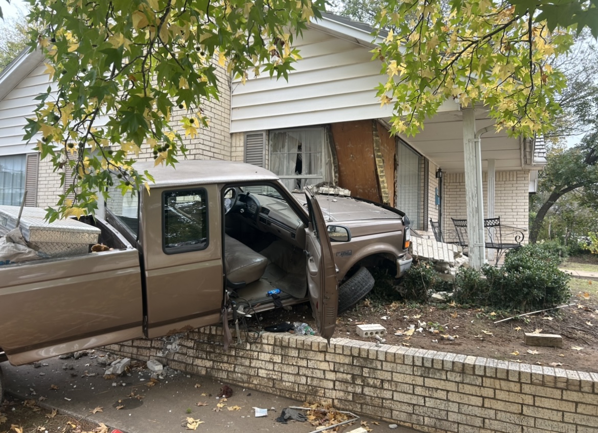 Truck slams into a home on Oklahoma Ave. Guthrie News Page