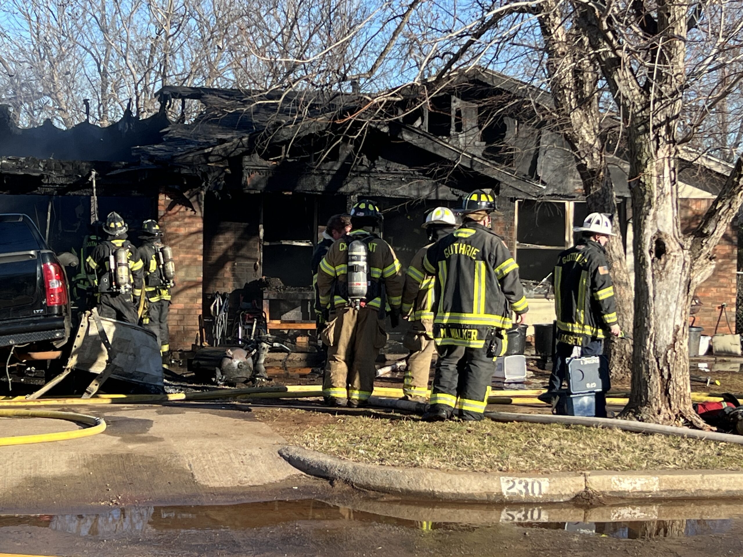 Video: Home destroyed on west side by fire – Guthrie News Page
