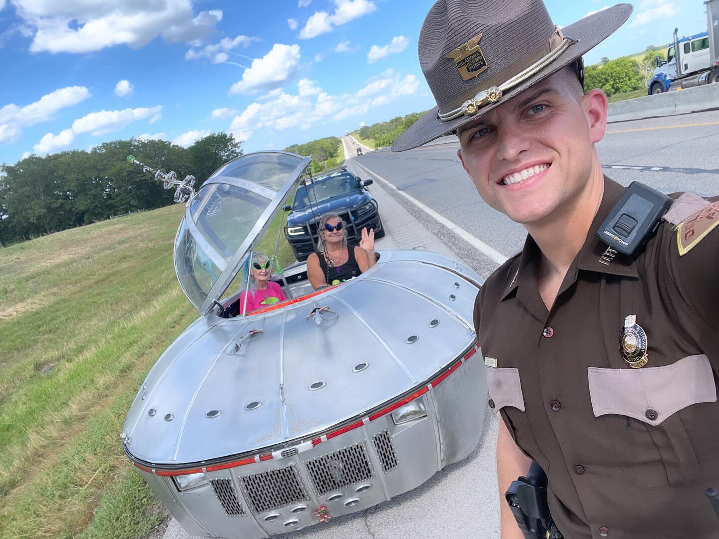 OHP encounters unusual “UFO” on Turner Turnpike – Guthrie News Page
